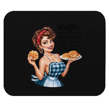 Discover Waffle Delight: Retro Housewife Humor Mouse Pads