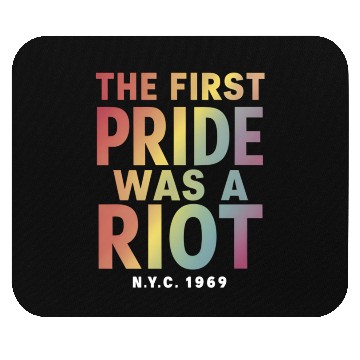 Discover The First Pride Was A Riot LGBT Gay Ally Rainbow Mouse Pads