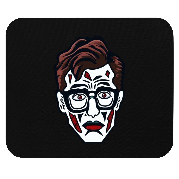 Discover Nerdy Nerd Sad Clown Face Mouse Pads