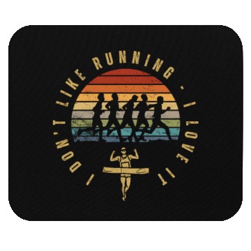 Discover I Love Running Funny Marathon Mouse Pads