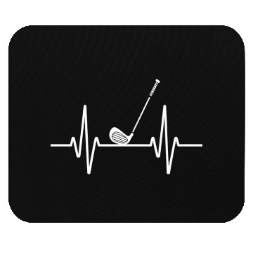 Discover Heartbeat Golf Club Enthusiast Graphic Mouse Pads