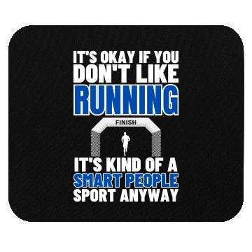 Discover Running Is For Smart People Funny Marathon Mouse Pads