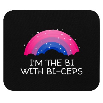 Discover Im the Bi with Biceps Bisexual LGBTQ Bi Pride LGBT Mouse Pads