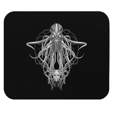Discover Cthulhu Kraken Black Steampunk s Mouse Pads