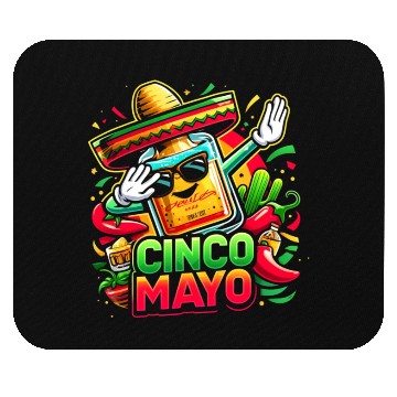 Discover Cinco de Mayo Tequila Bottle Mouse Pads