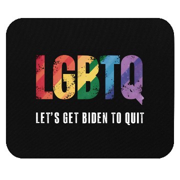 Discover LGBTQ Lets Get Biden To Quite Gay Pride Mouse Pads
