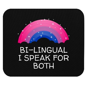 Discover Bilingual I Speak for Both Bisexual Pride Month Bi Mouse Pads