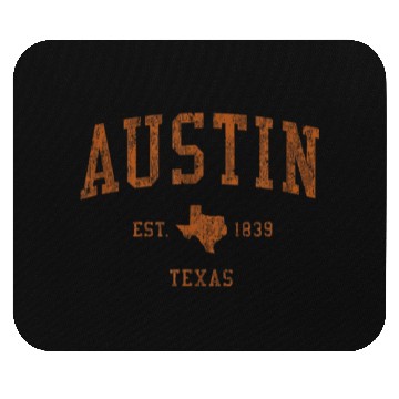 Discover Austin Vintage Athletic Sports Design Mouse Pads