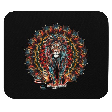 Discover Lion Mandala for a Art lover Lion fan Mouse Pads