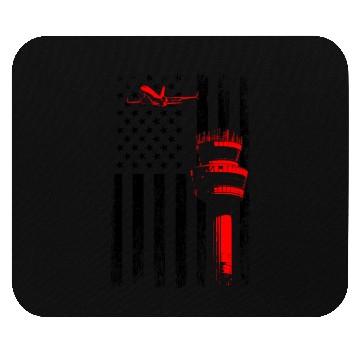 Discover American Flag US, air traffic controller Mouse Pads