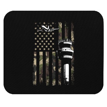 Discover American Flag US, air traffic controller Mouse Pads