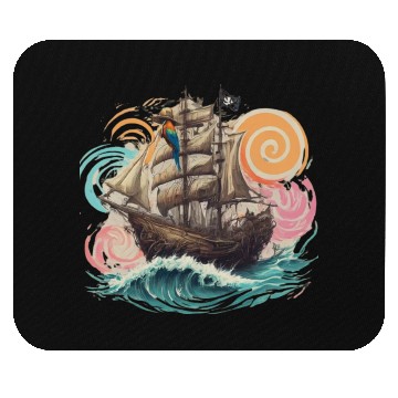 Discover Pirate paradise Mouse Pads design.