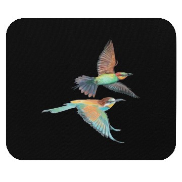 Discover Merops apiaster, Brightly Colored, Acrobatic Birds Mouse Pads