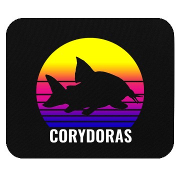 Discover Corydoras Catfish Lovers Vintage Sunset Art Design Mouse Pads