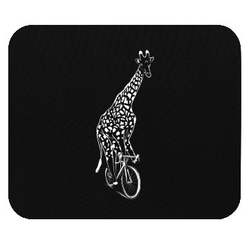 Discover Cycling Giraffe Bicycle Clothes Cyclist Mouse Pads