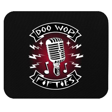 Discover Doo Wop Clothes Vintage Microphone Mouse Pads