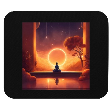 Discover Meditation I am presence light illumination go Mouse Pads