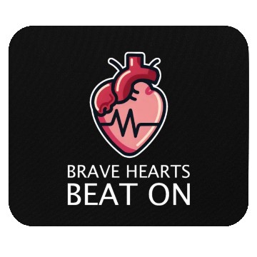 Discover CHD Awareness Brave Hearts Beat On Mouse Pads