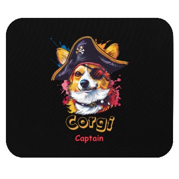 Discover Captain Corgi Mouse Pads
