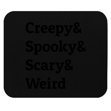 Discover Halloween Creepy Spooky Scary Weird Mouse Pads