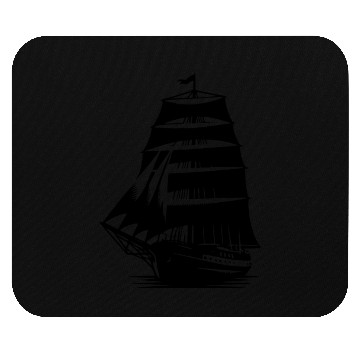 Discover Old Sailing Ship With Set Sails Mouse Pads
