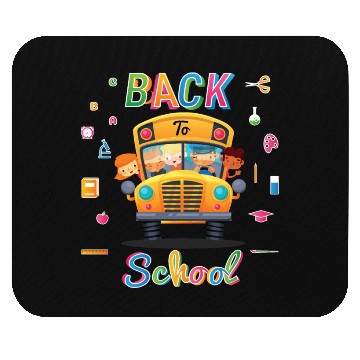Discover Funny Back To School Welcome School Bus Driver 1st Mouse Pads