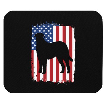 Discover American Flag Patriotic Irish Wolfhound Dog Mouse Pads