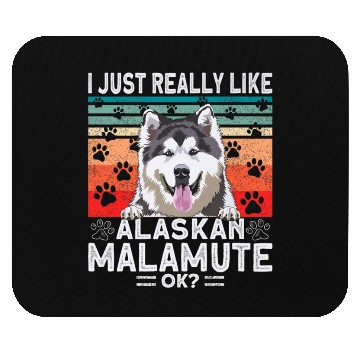 Discover Dog Clothing Alaskan Malamute Premium Mouse Pads