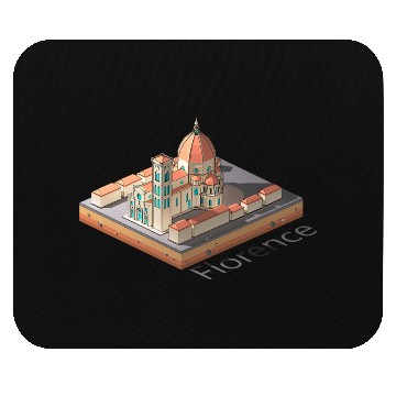 Discover Geometric low poly Florence Cathedral Mouse Pads