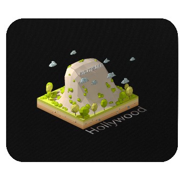 Discover Geometric low poly Hollywood symbol Mouse Pads