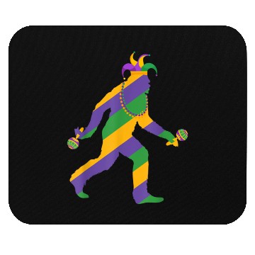 Discover mardi gras bigfoot sasquatch men Mouse Pads