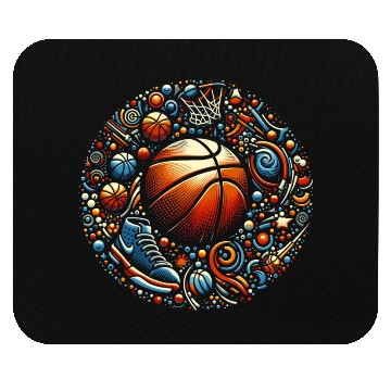 Discover Basketball Cosmic Blast Mouse Pads