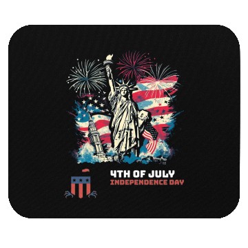 Discover Happy Independence Day Mouse Pads