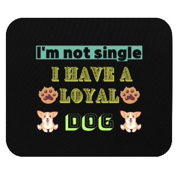 Discover Womens I'm Not Single I have a Dog V-Neck Mouse Pads.