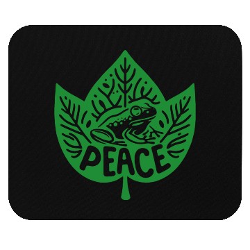 Discover Peaceful Frog - Green version Mouse Pads