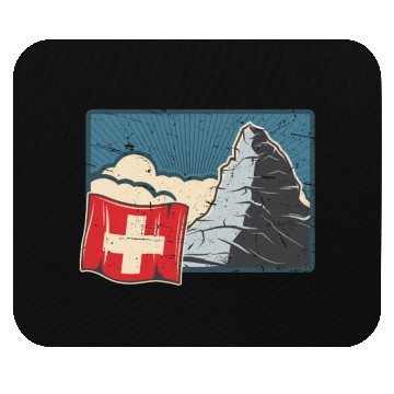Discover Vacation Skiing, Hiking, Mountain Switzerland Mouse Pads