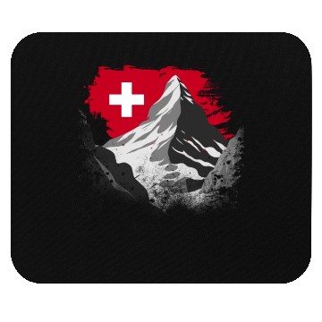 Discover Vacation Skiing, Hiking, Mountain Switzerland Mouse Pads