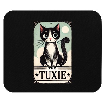 Discover Tuxedo Cats Tarot Card Mouse Pads