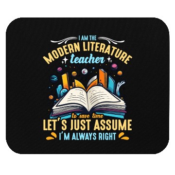 Discover Literature Teacher I Am The Modern Educator Reader Mouse Pads