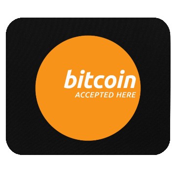 Discover Bitcoin Accepted Here Promo Mouse Pads