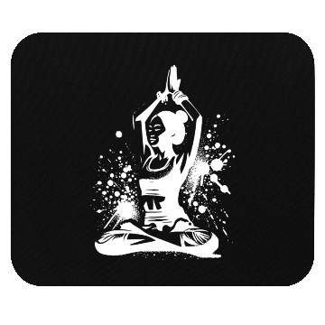 Discover Asian Meditation Relaxation Yoga Teacher Mouse Pads