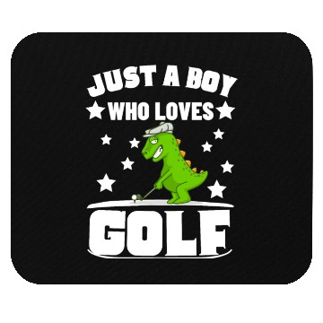 Discover Golfing Dinosaur Just A Boy Who Loves Golf Mouse Pads