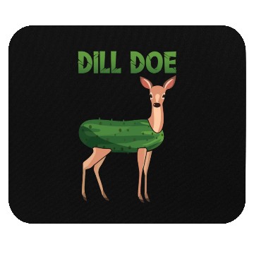 Discover Dill Doe Funny Deer Pickle Pun Humor Mouse Pads