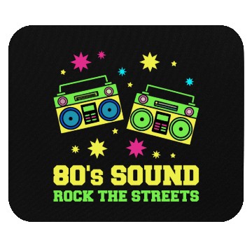 Discover 80s Boomboxes Rock the Streets Mouse Pads