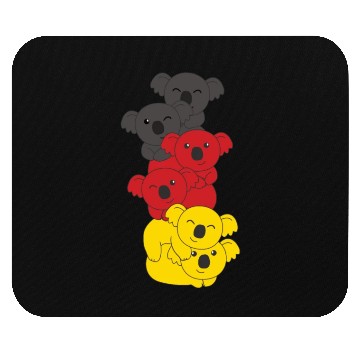 Discover German Flag Koala German Germany Mouse Pads