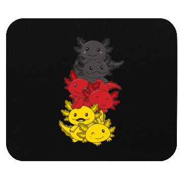 Discover German Flag Axolotl German Germany Mouse Pads