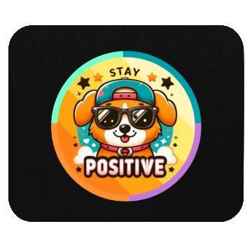 Discover Stay positive Mouse Pads