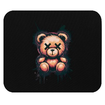 Discover vibrant close up spray paint Urban Graffiti Bear Mouse Pads