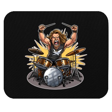 Discover Epic Thunderous Drummer: Unleash Your Rock Star Mouse Pads