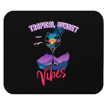 Discover Tropical Sunset Vibes Mouse Pads